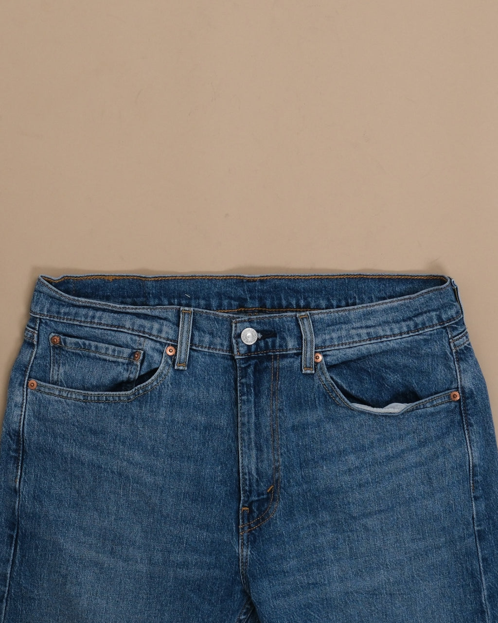 Mid Blue High-Rise 505 Denim