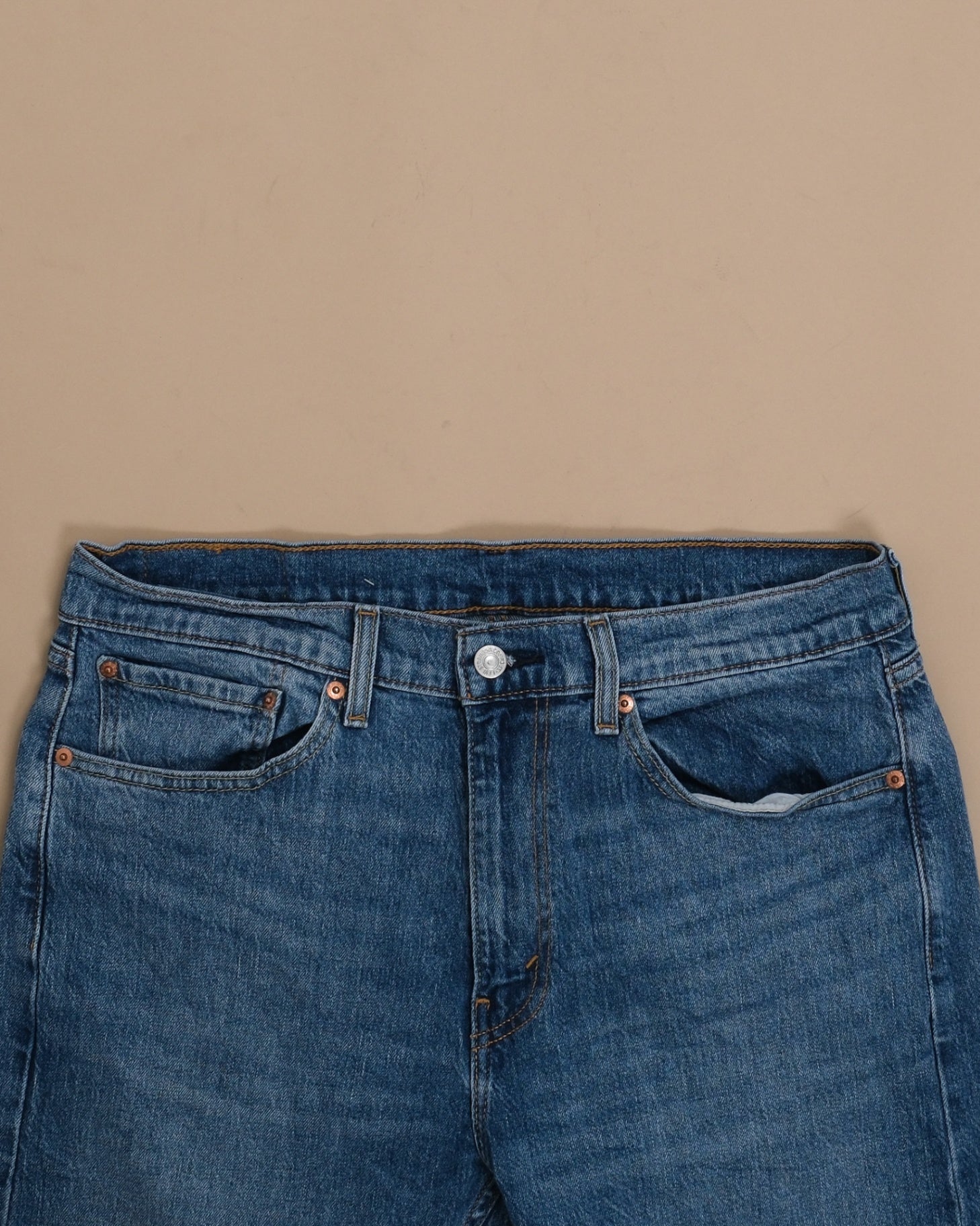 Mid Blue High-Rise 505 Denim