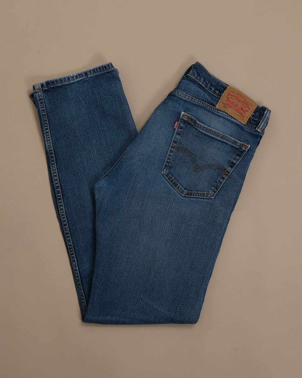 Mid Blue High-Rise 505 Denim