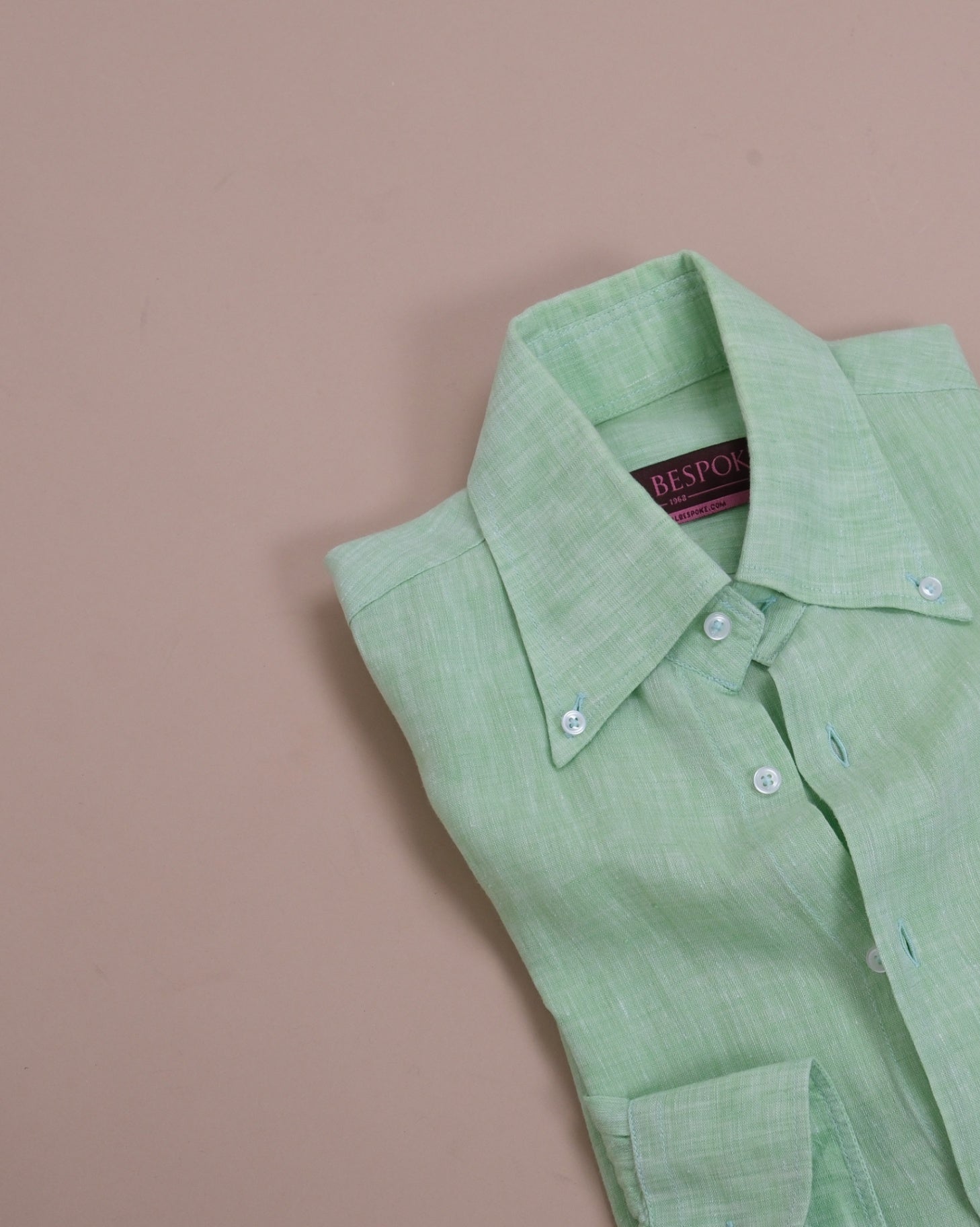 Pale Green BD. Linen Shirt