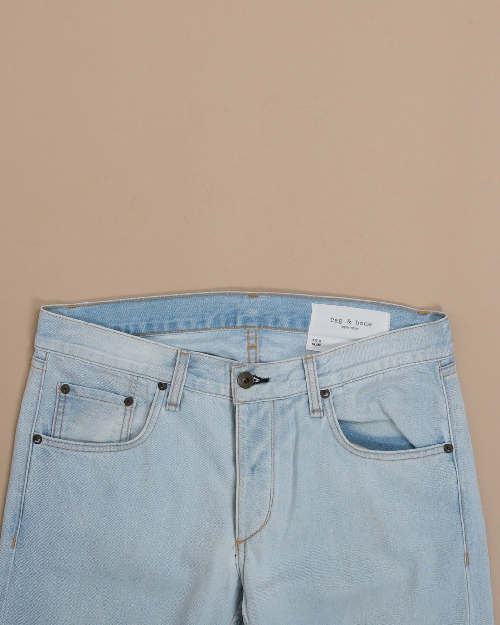 Light Wash 5-Pocket Denim, Made in USA