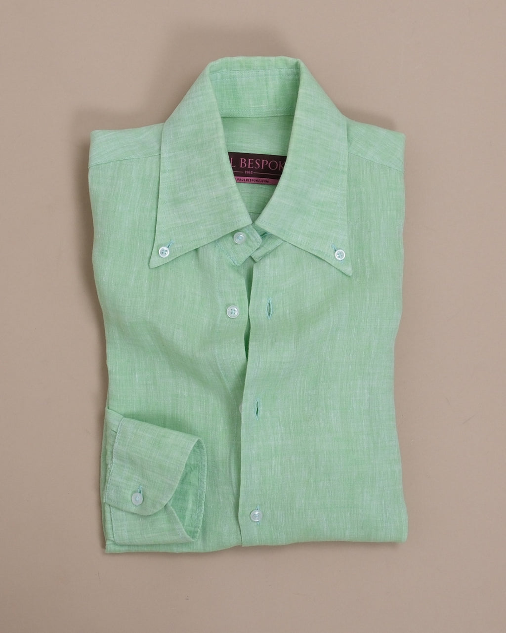Pale Green BD. Linen Shirt