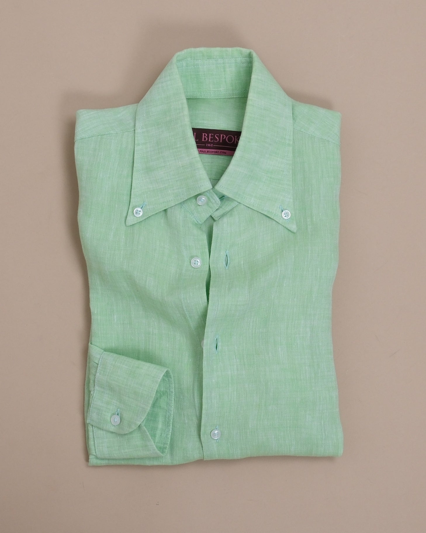 Pale Green BD. Linen Shirt