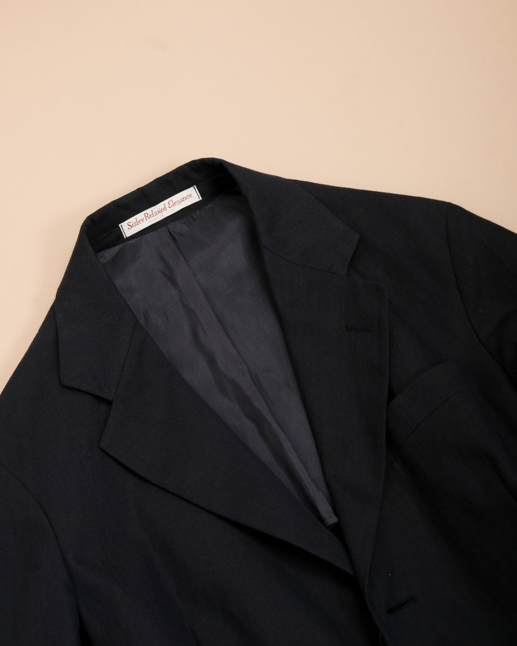 Navy Cotton/Linen Casual Sports Jacket