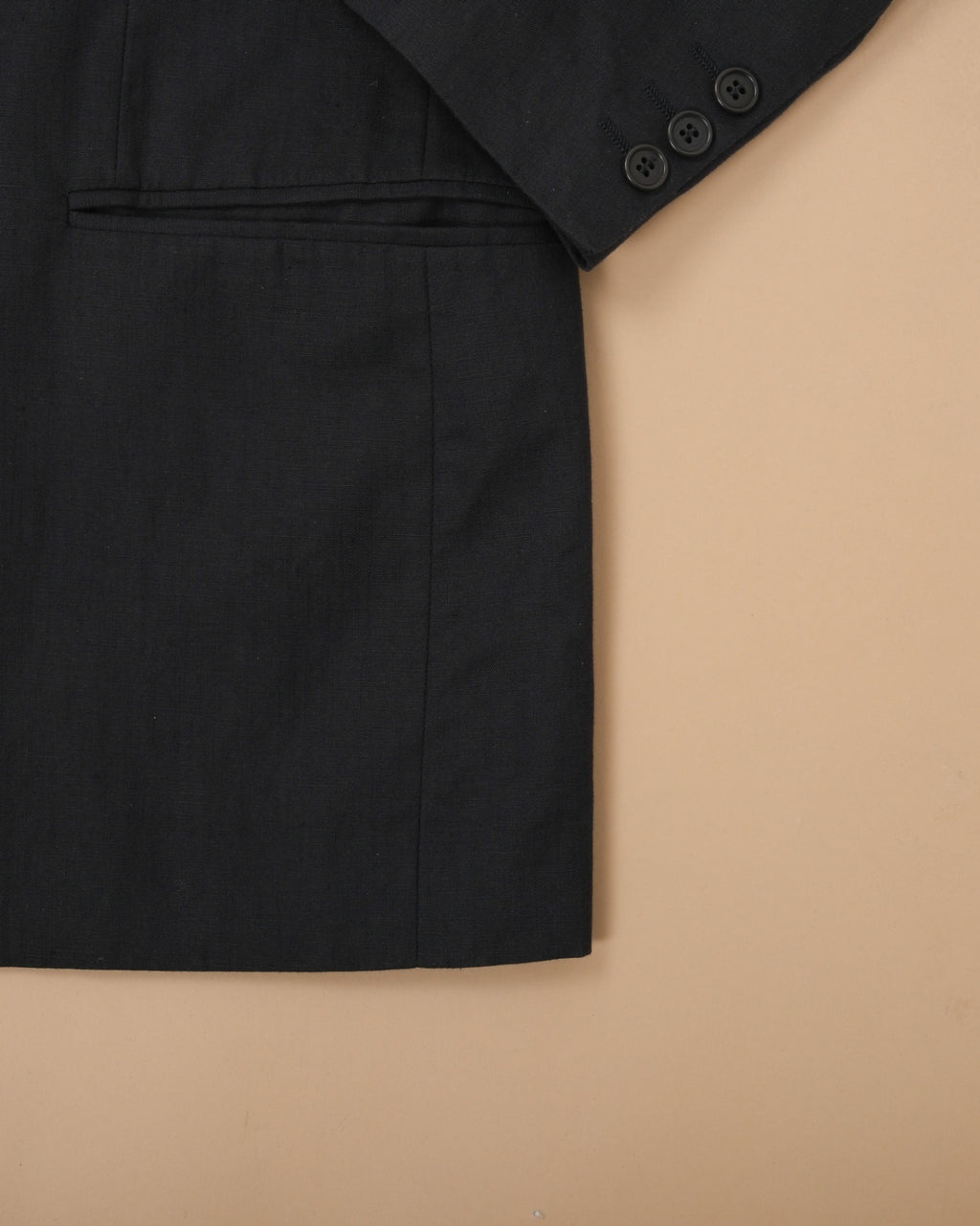 Navy Cotton/Linen Casual Sports Jacket