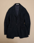 Navy Cotton/Linen Casual Sports Jacket