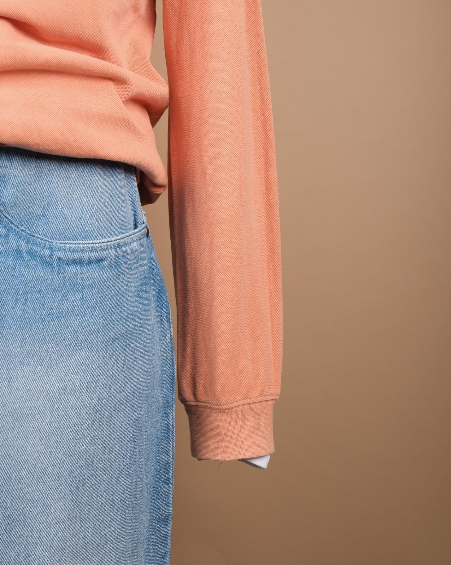 Faded Coral Cotton Hoodie