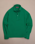 Green Cotton pique Popover