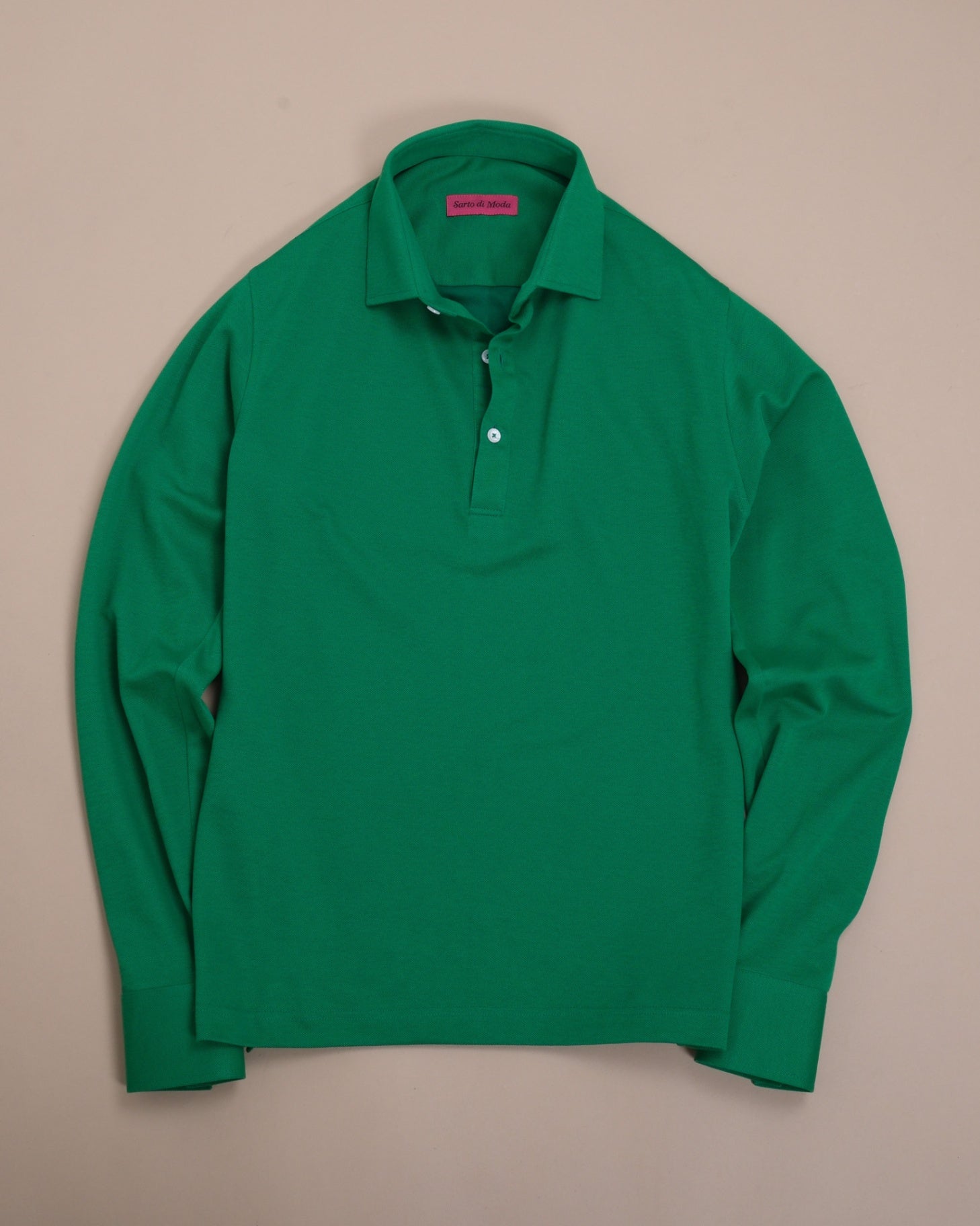 Green Cotton pique Popover