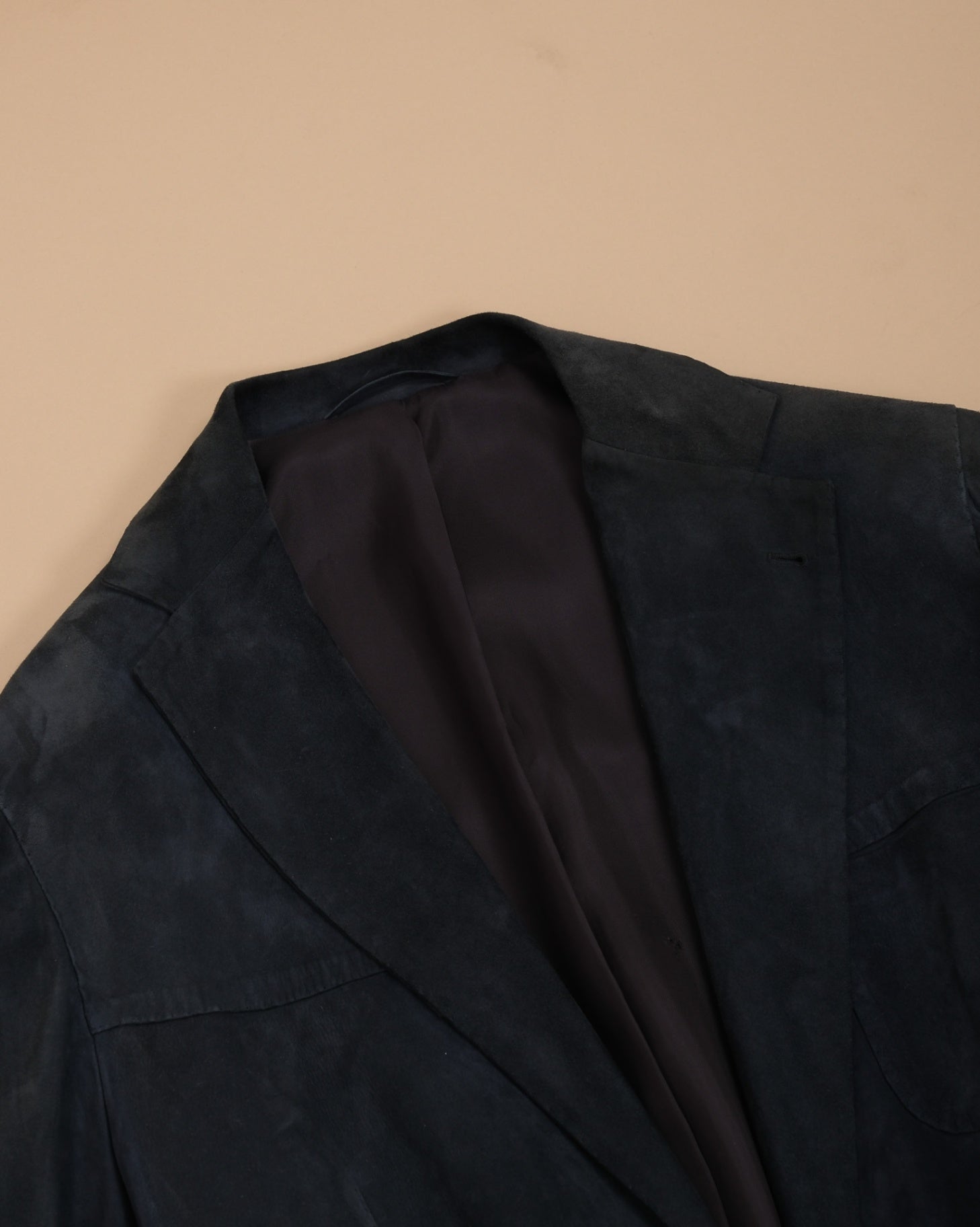 Navy Suede Nappa Sports Jacket