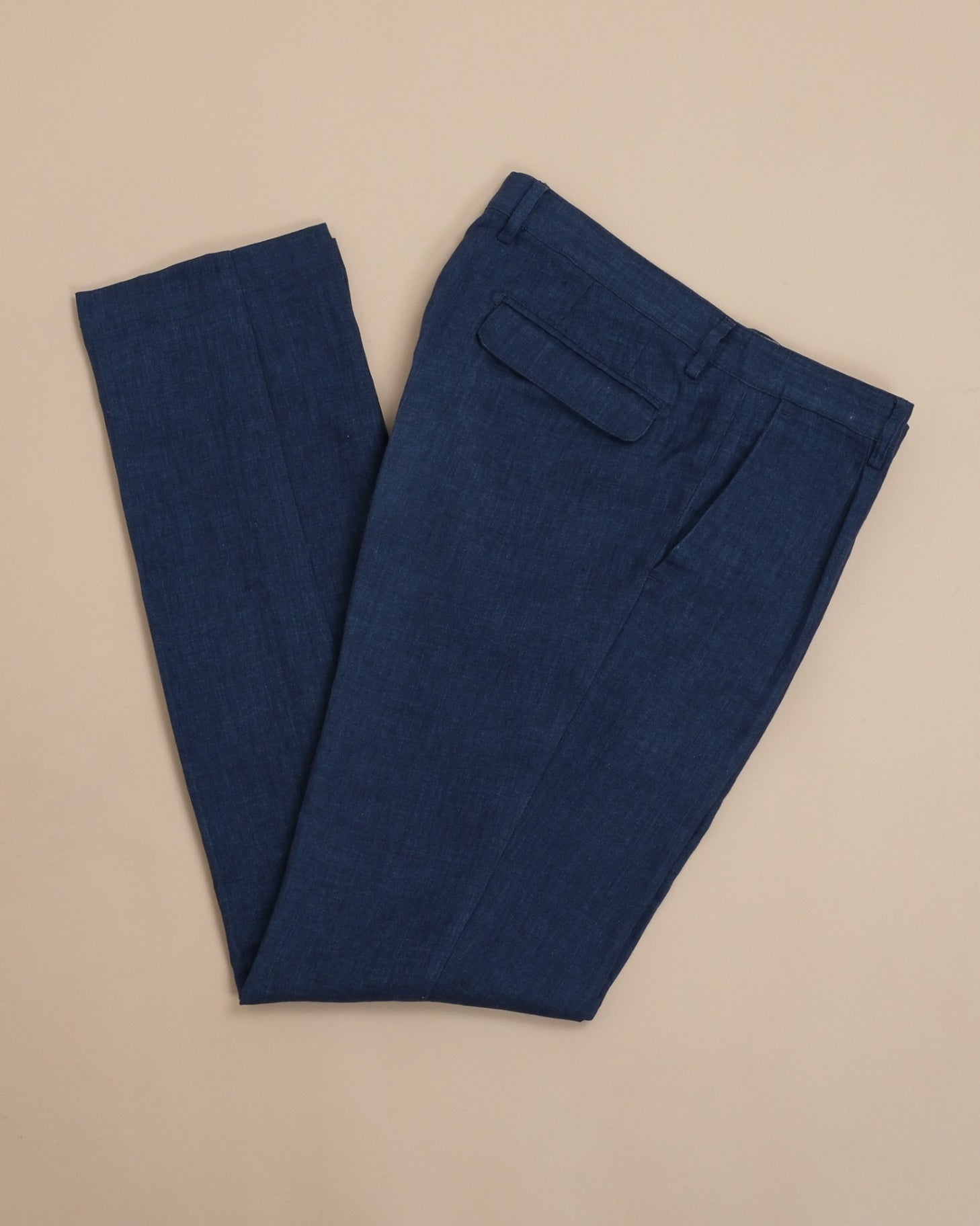 Navy Linen Unconstructed Suit