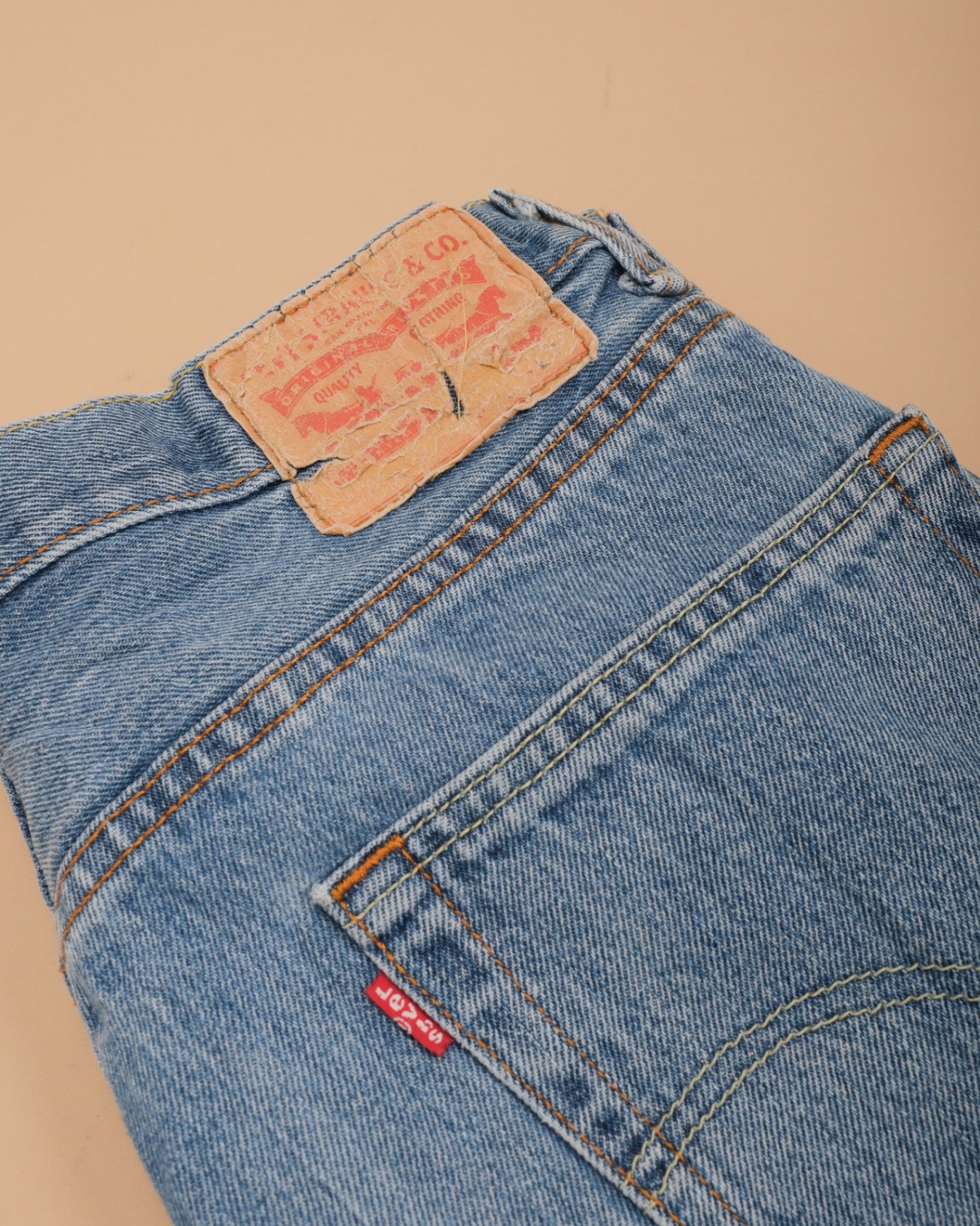 Light Wash High-Rise Denim