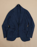 Navy Linen Unconstructed Suit