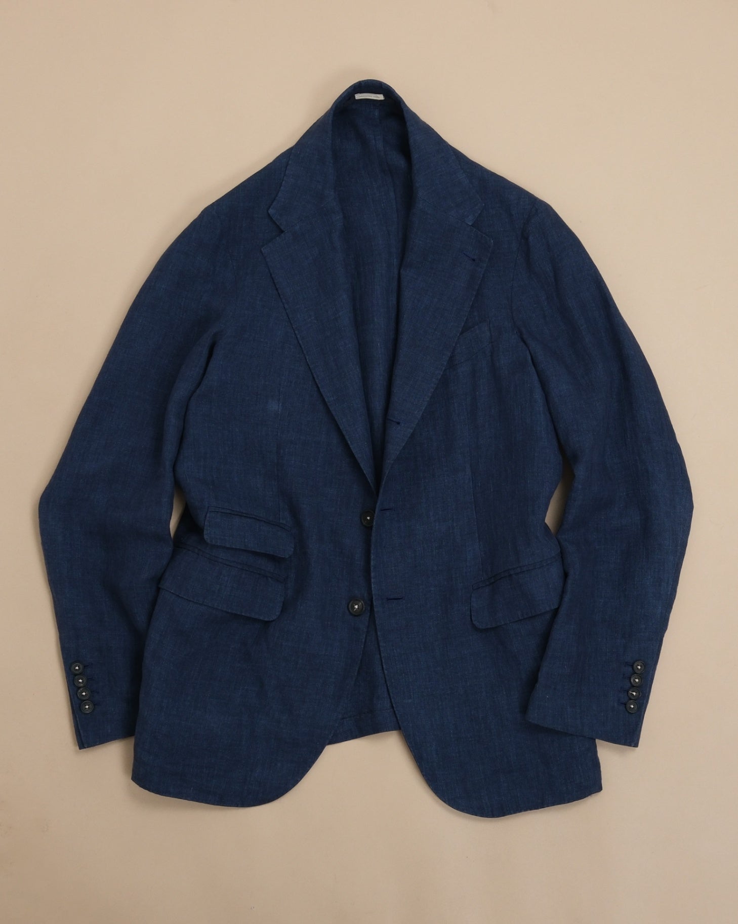 Navy Linen Unconstructed Suit