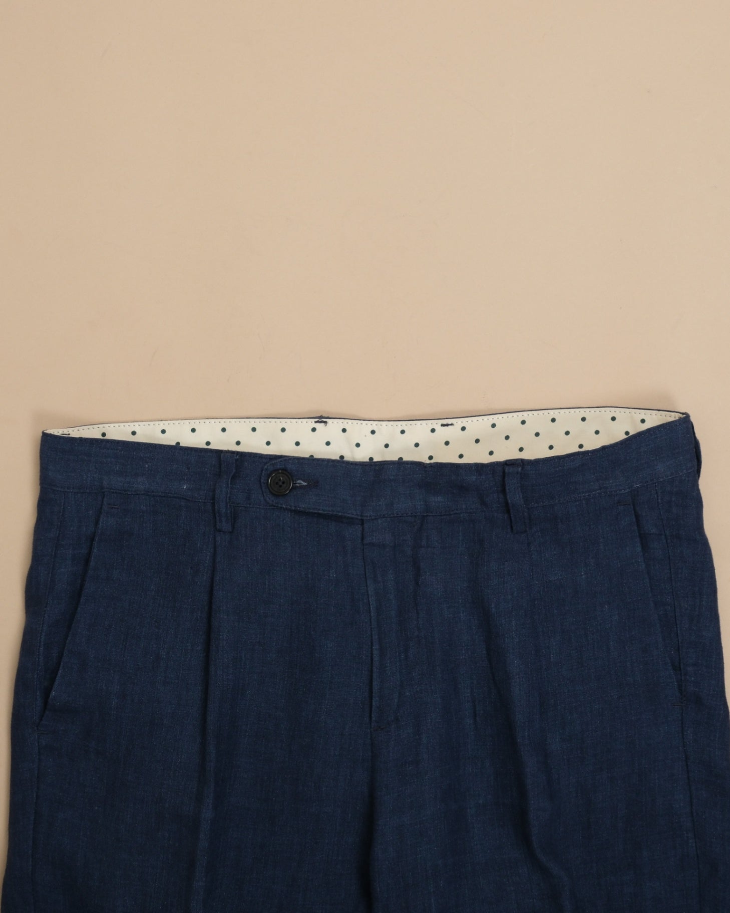 Navy Linen Unconstructed Suit