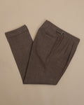 Taupe Melange LP "Summertime" High-Rise Pleated Trousers