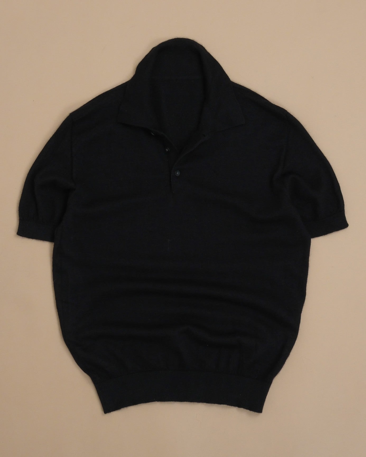 Black Cashmere/Silk Polo