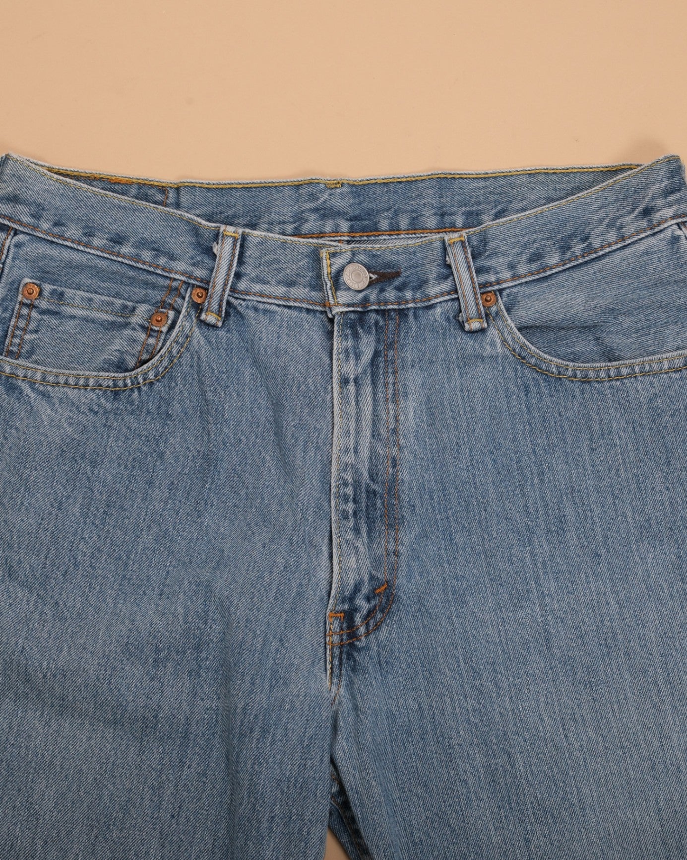 Light Wash High-Rise Denim