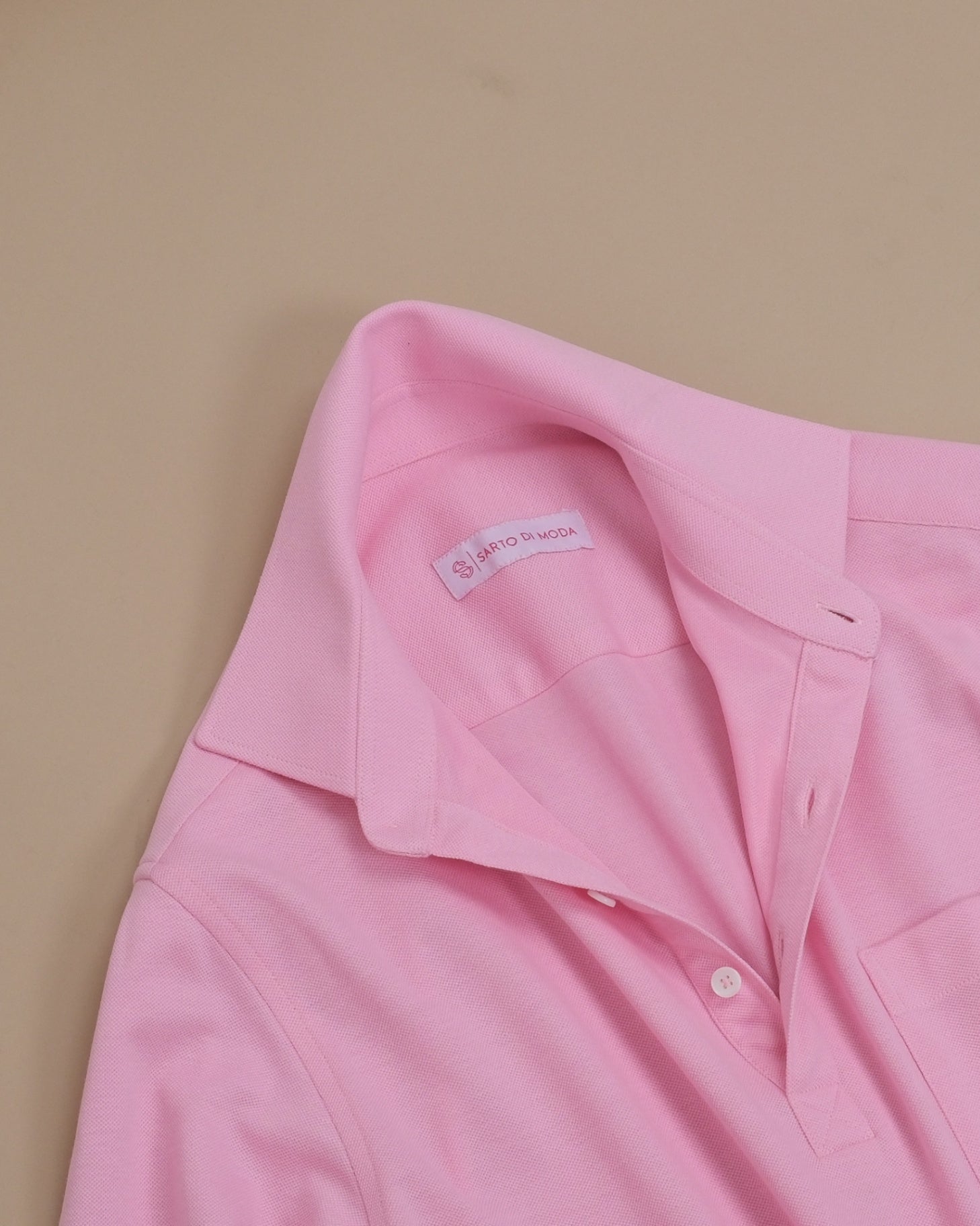 Pink Cotton Popover Shirt