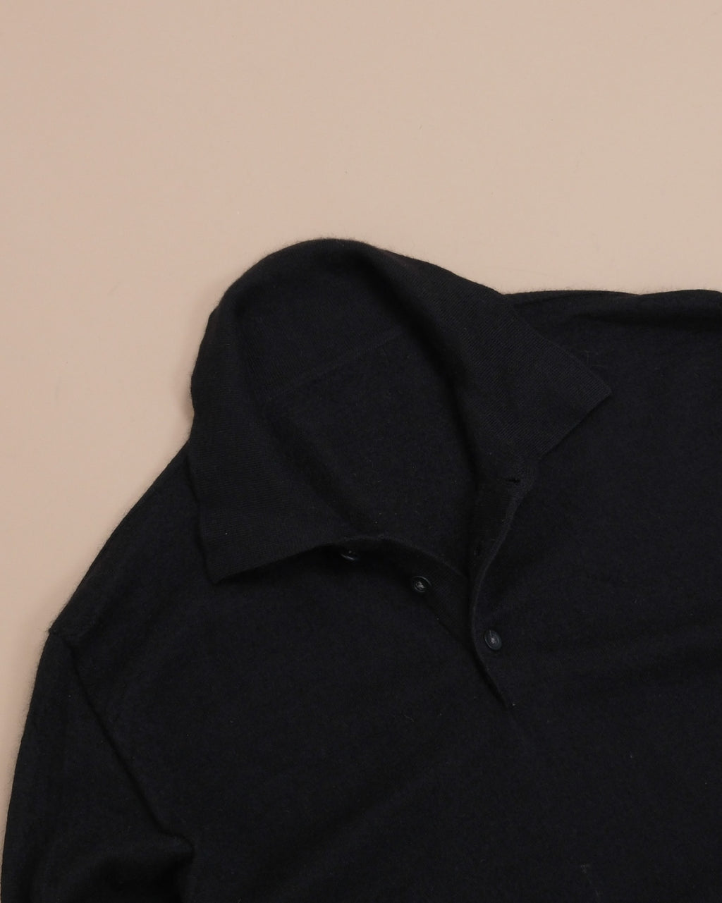 Black Cashmere/Silk Polo