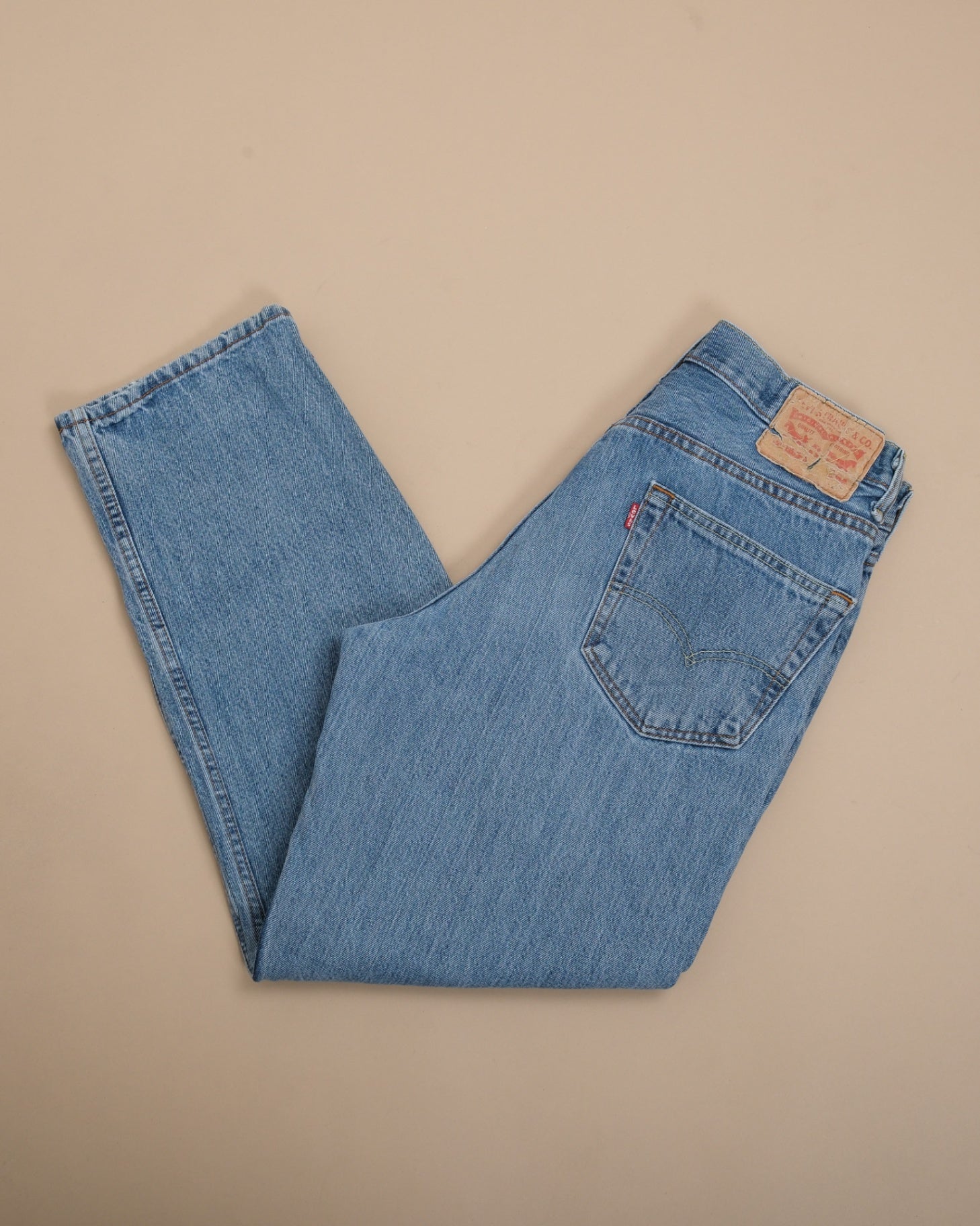 Light Wash High-Rise Denim