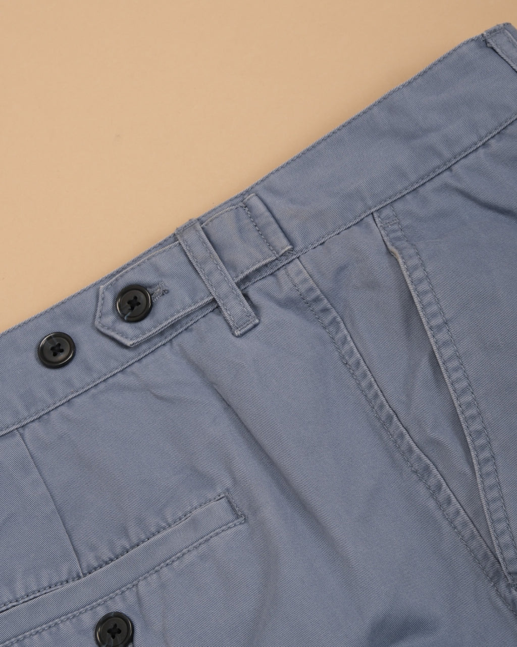 Blue Cotton twill Trousers