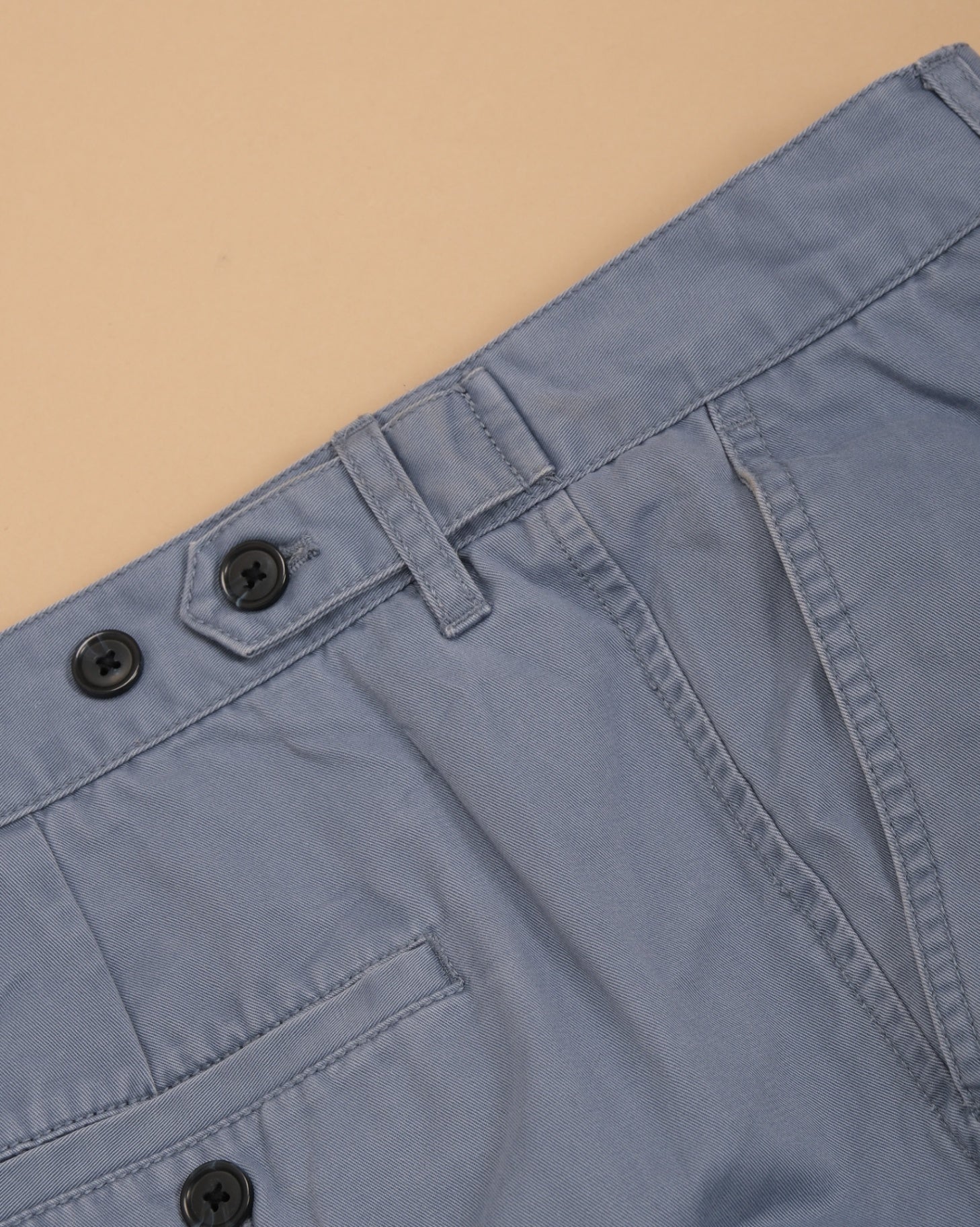 Blue Cotton twill Trousers