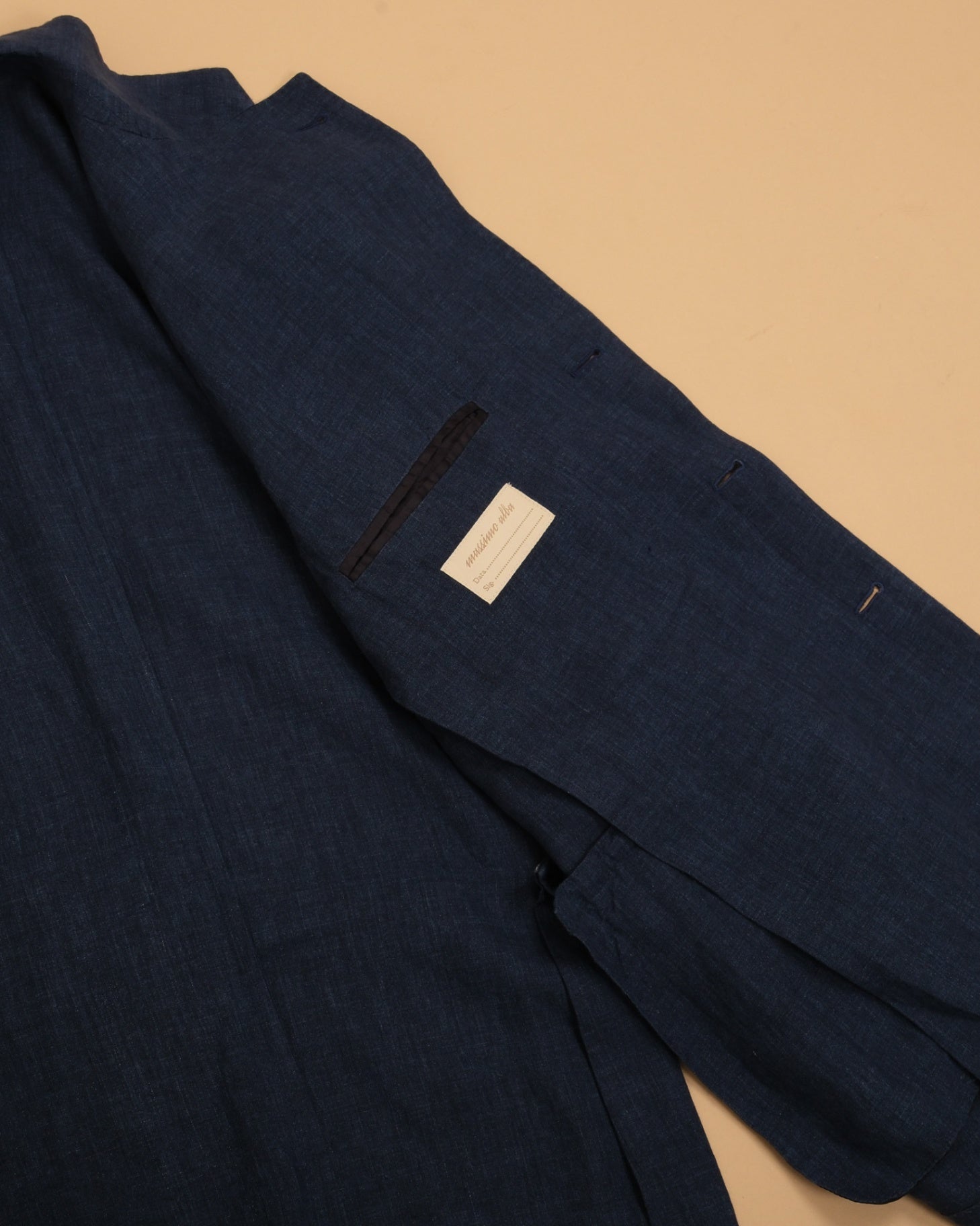 Navy Linen Unconstructed Suit