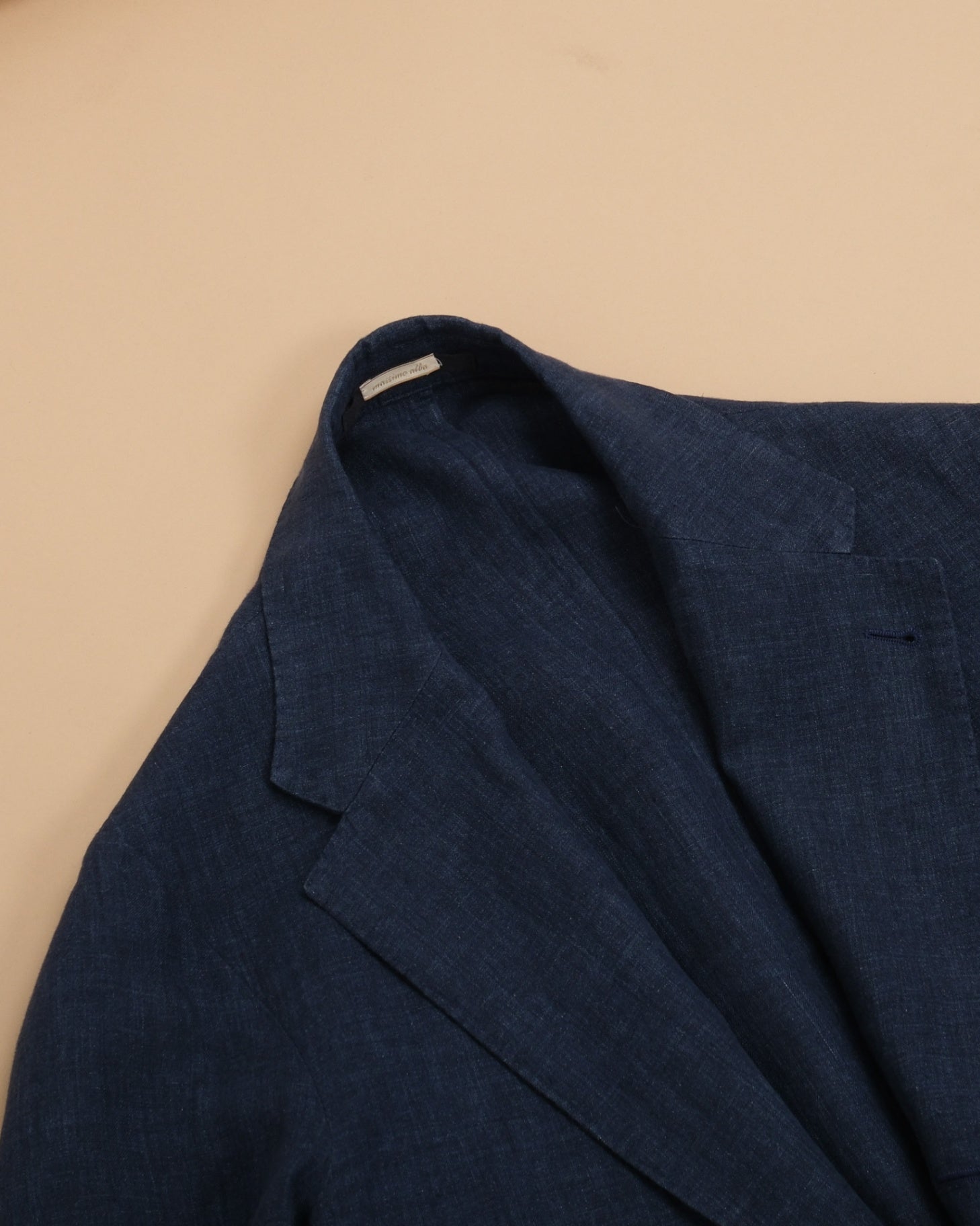 Navy Linen Unconstructed Suit
