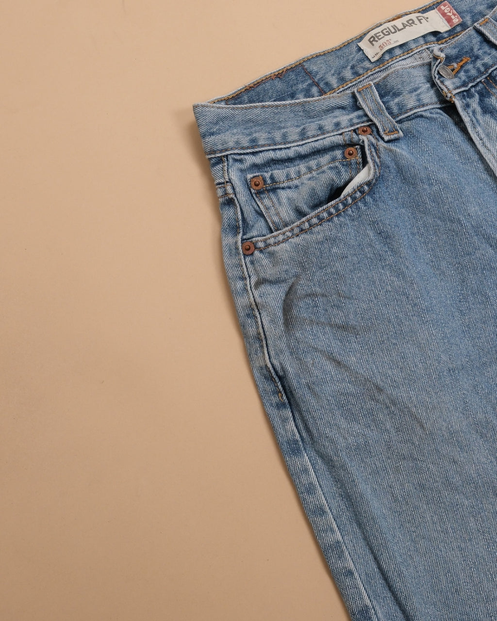 Blue Denim Straight Fit 505 Jeans