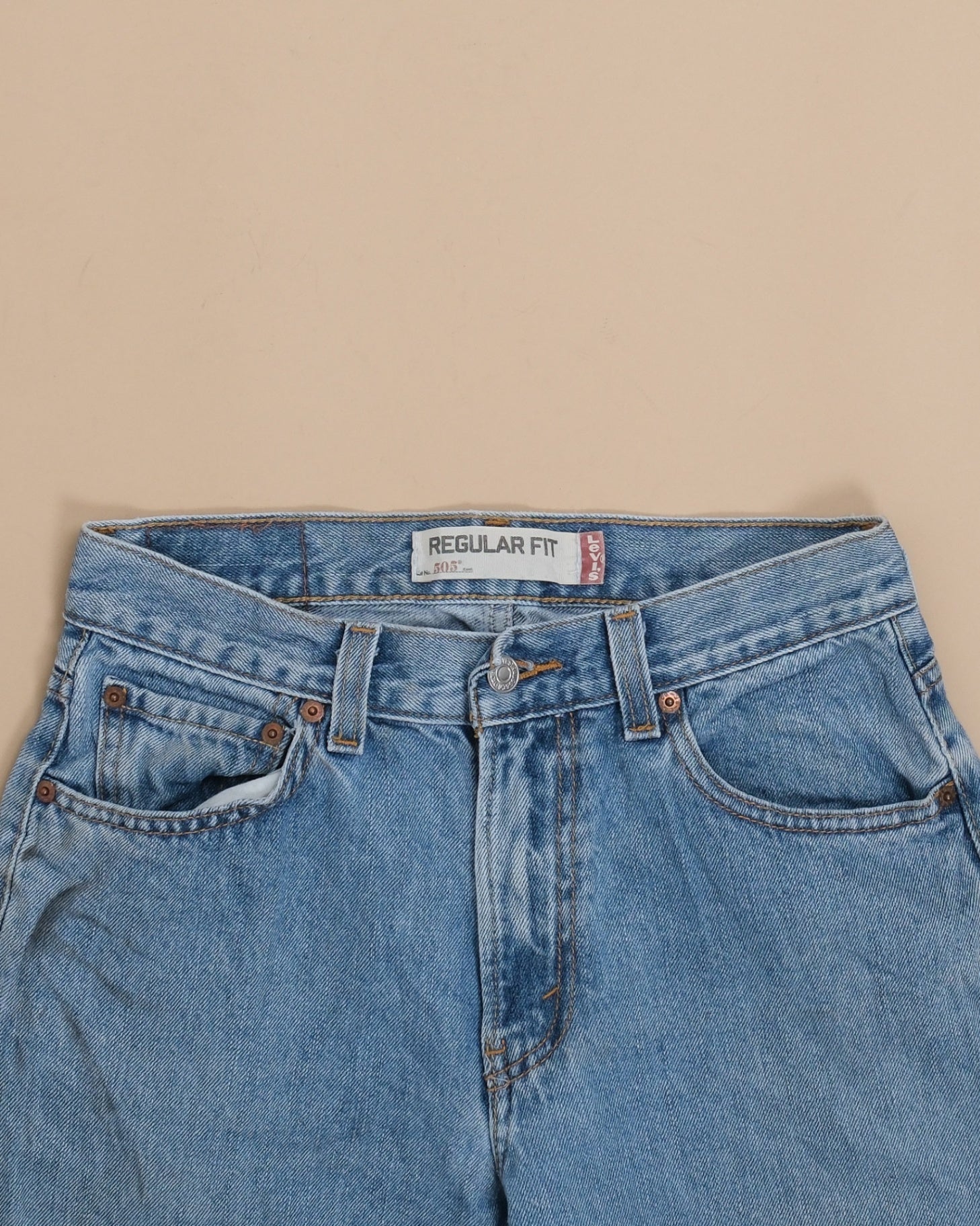 Blue Denim Straight Fit 505 Jeans