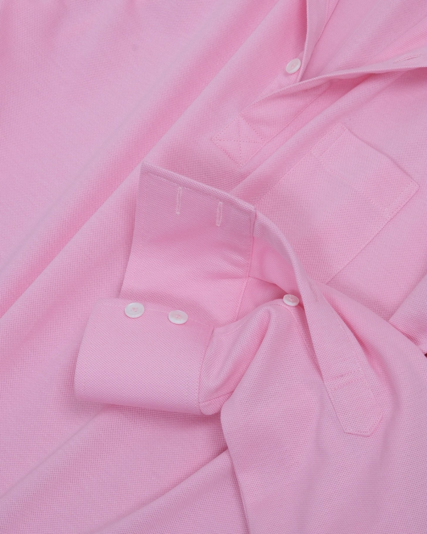 Pink Cotton Popover Shirt