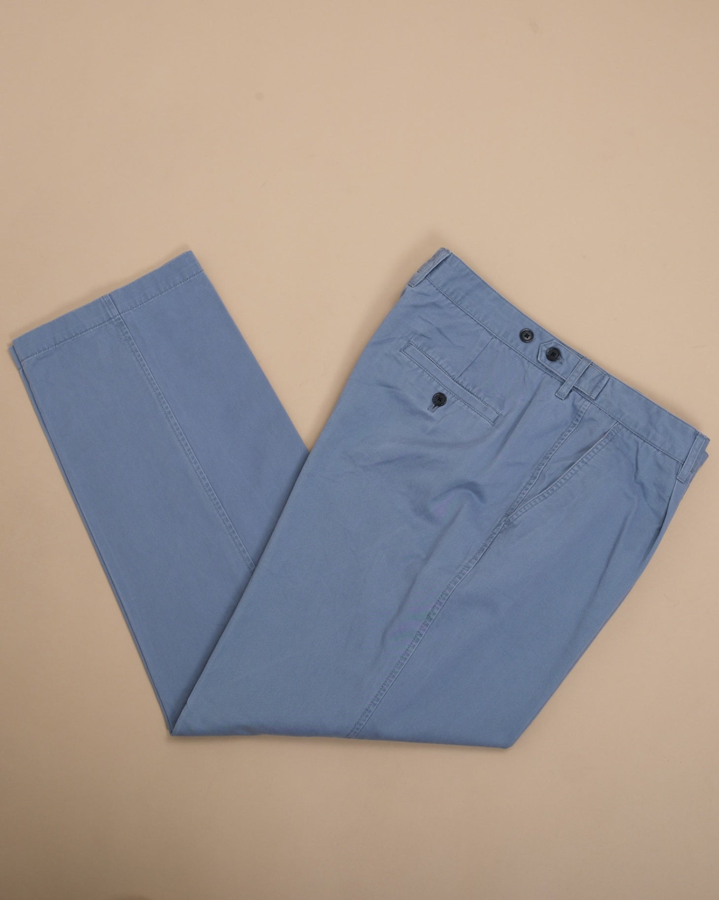 Blue Cotton twill Trousers