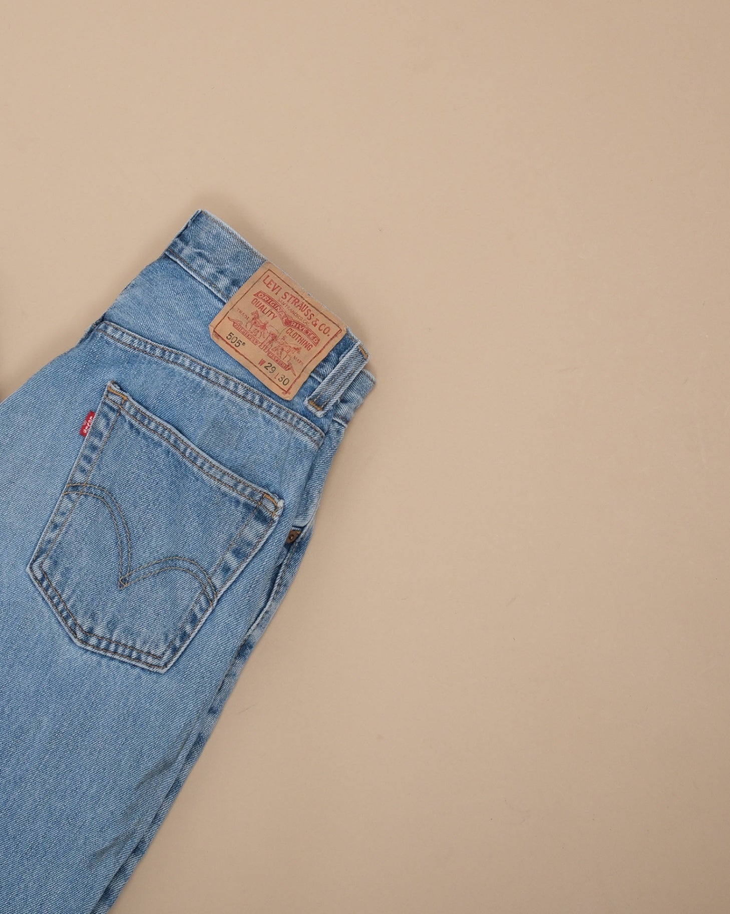 Blue Denim Straight Fit 505 Jeans