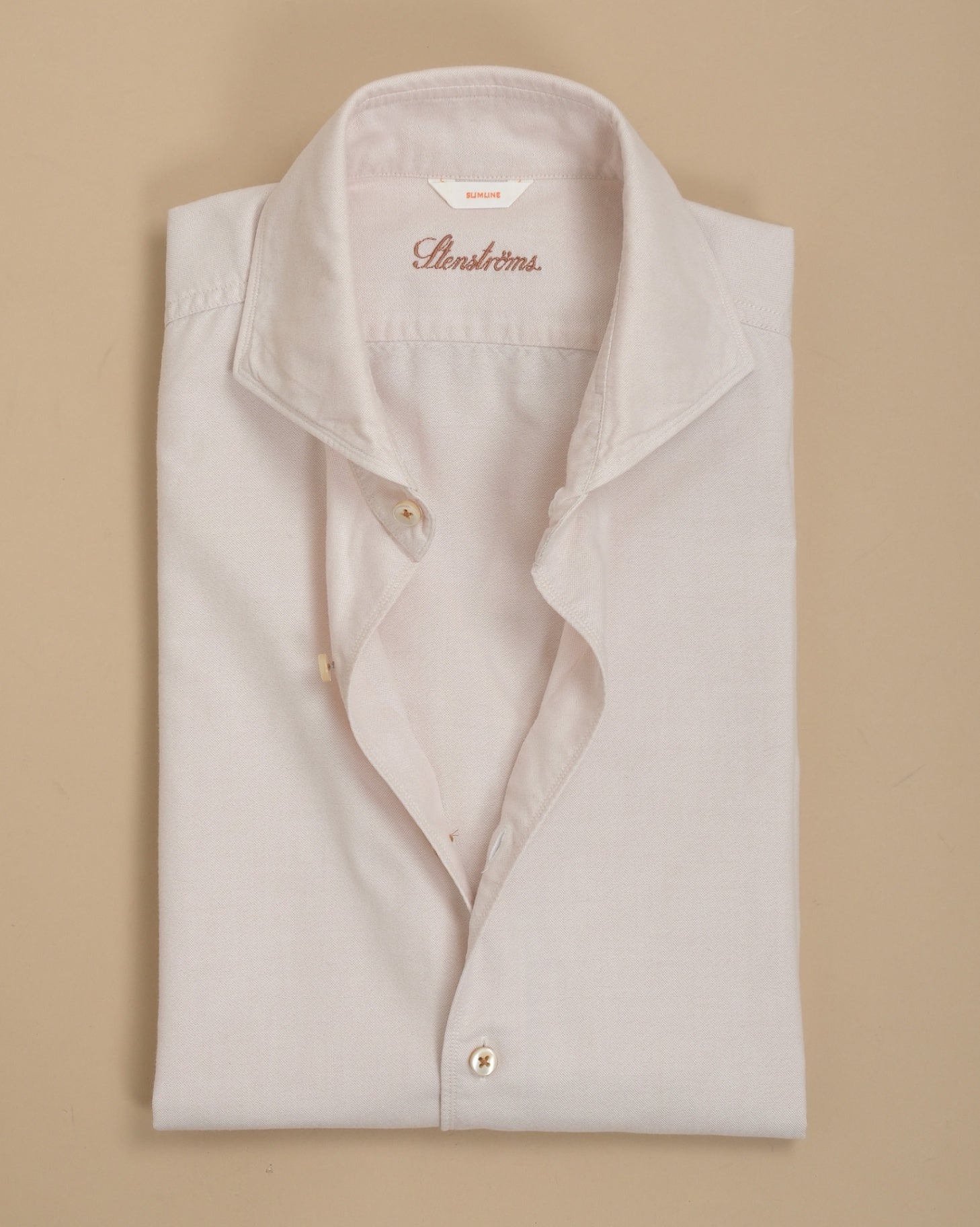 Peach Beige Oxford Cotton Shirt