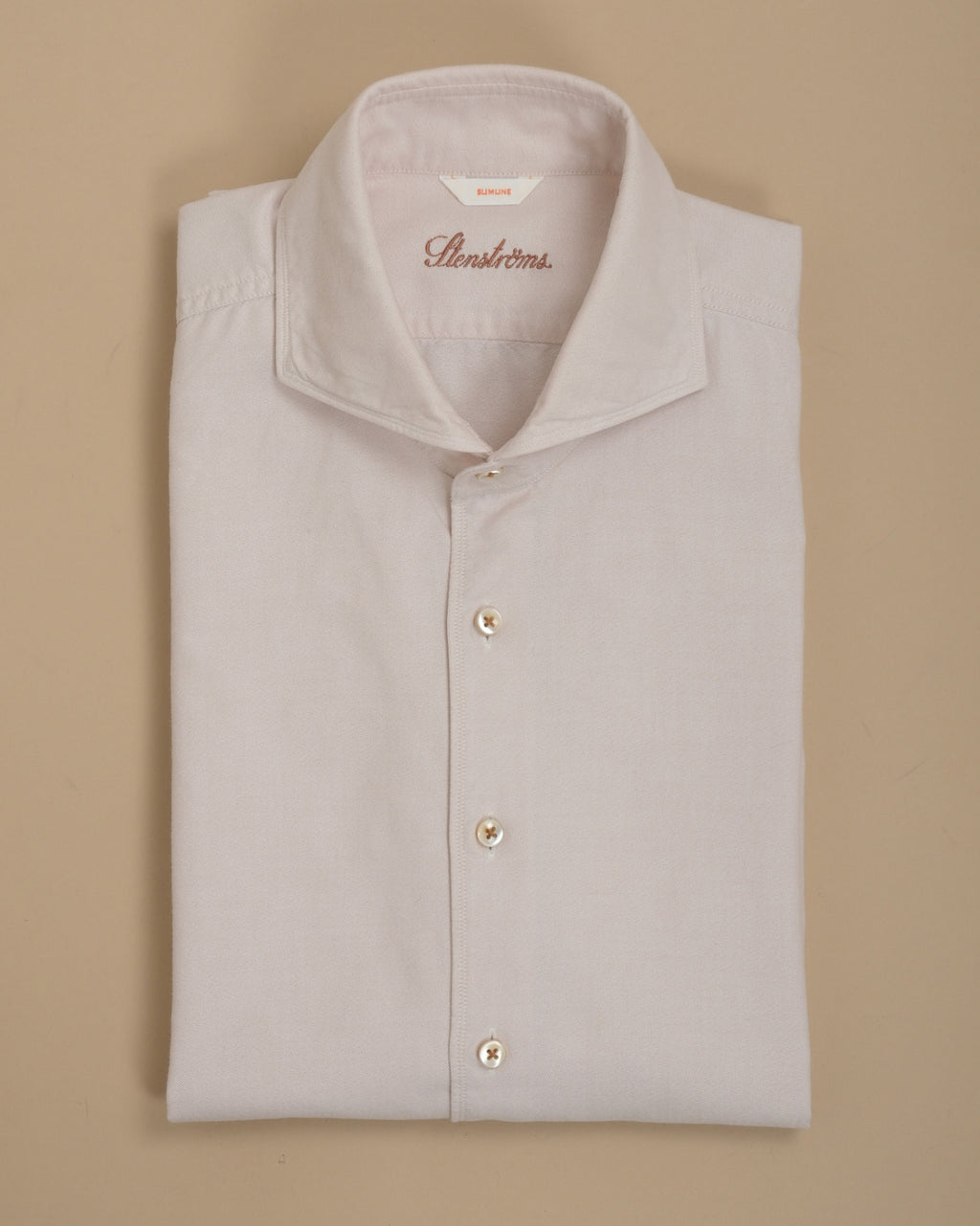 Peach Beige Oxford Cotton Shirt