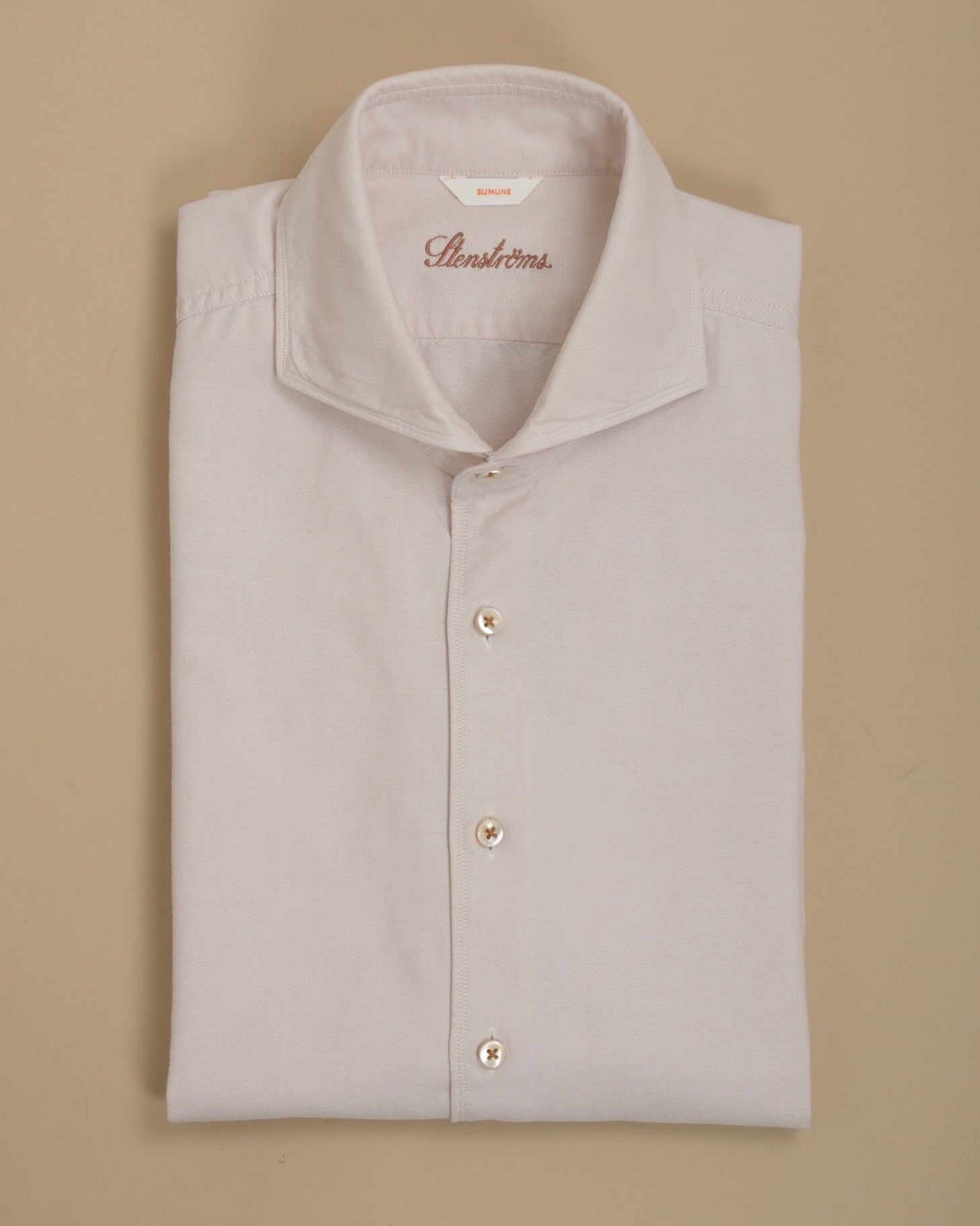 Peach Beige Oxford Cotton Shirt