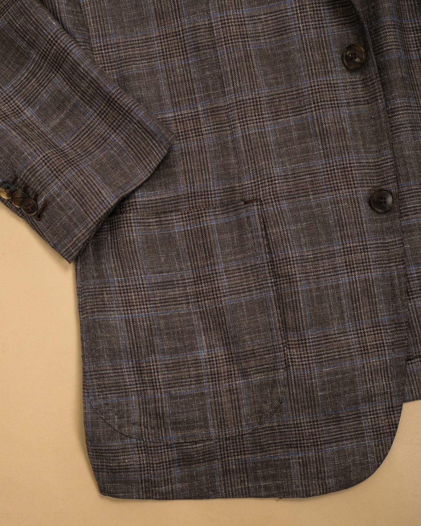 Brown Caccioppoli Wool/Silk/Linen Sports Jacket