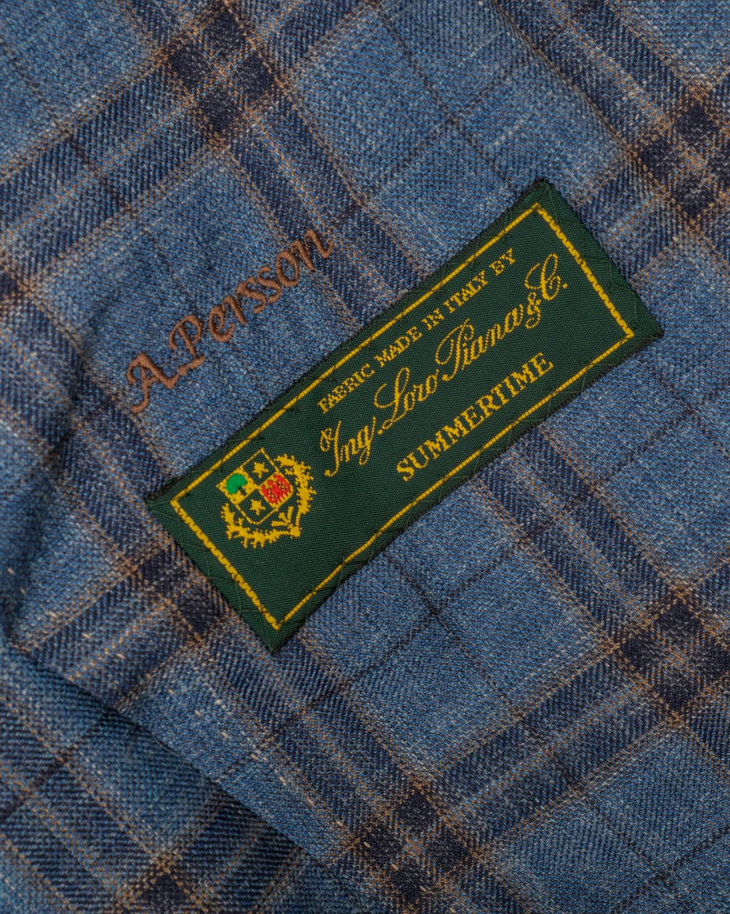 Blue Plaid Check LP Summertime Sports Jacket