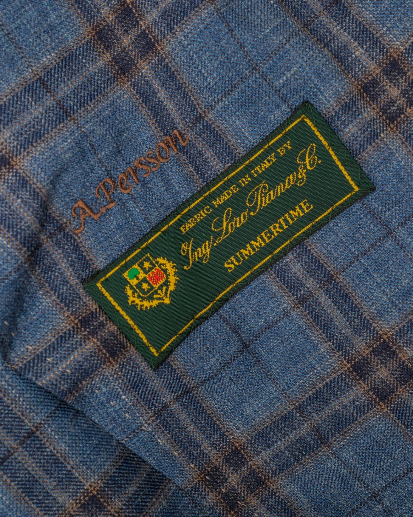 Blue Plaid Check LP Summertime Sports Jacket