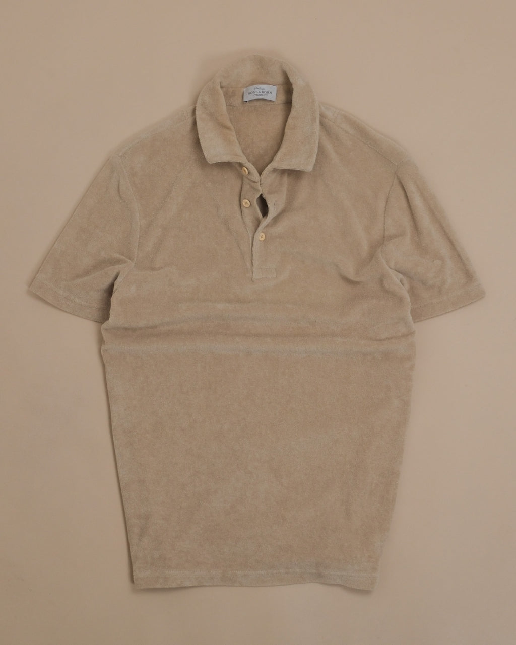 Beige Terry Cloth Polo