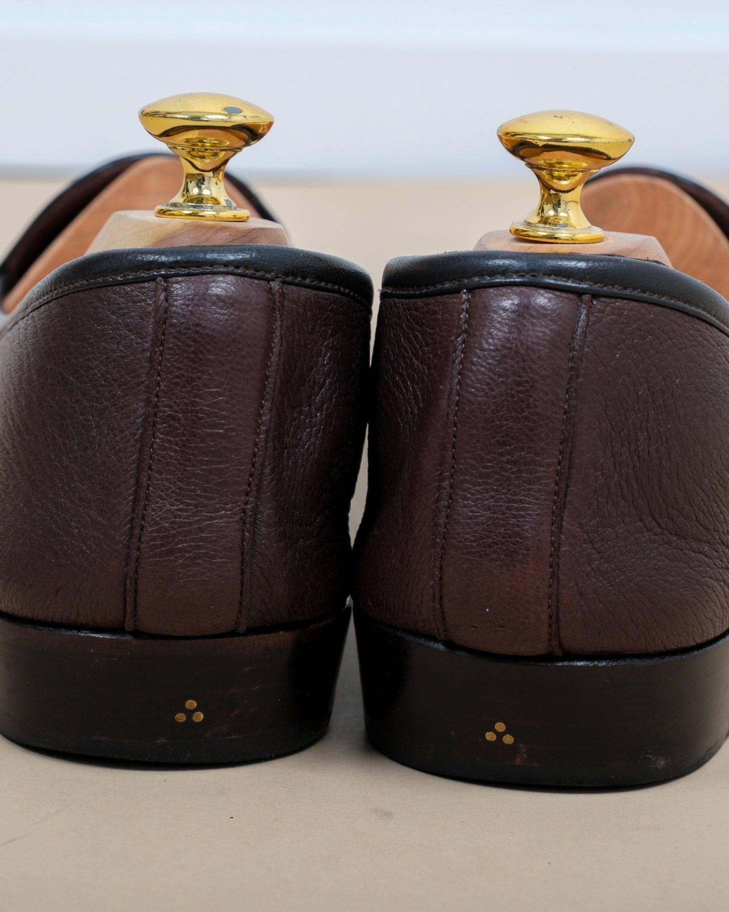 Dark Brown Sagan Classic Deerskin Loafers