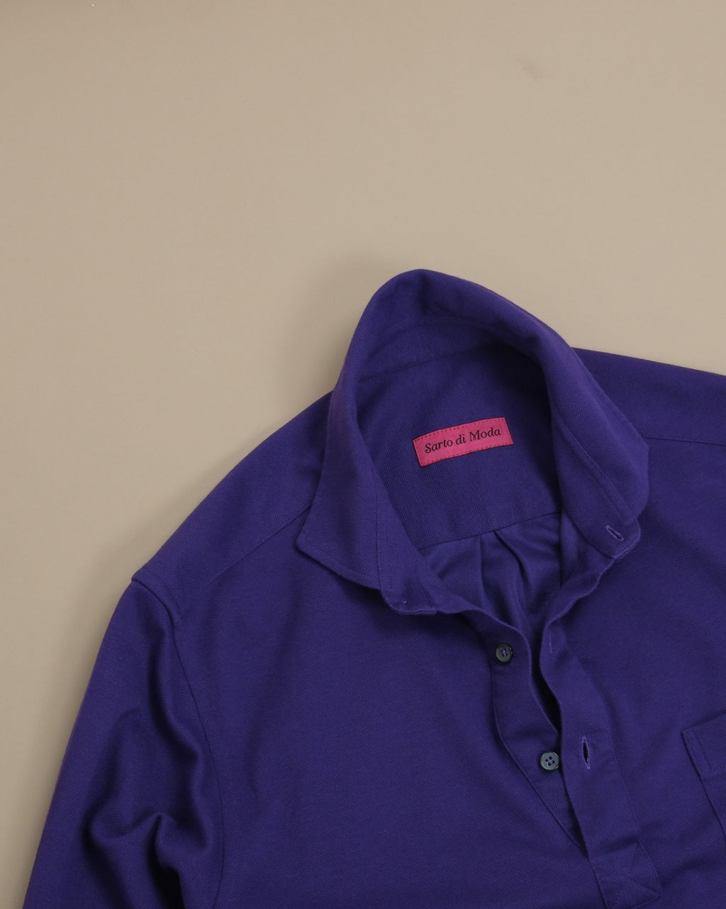 Lavender Pique Popover Shirt