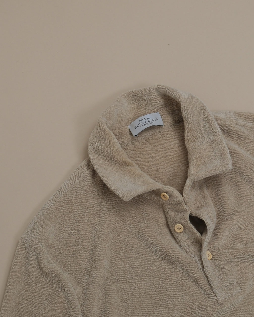 Beige Terry Cloth Polo