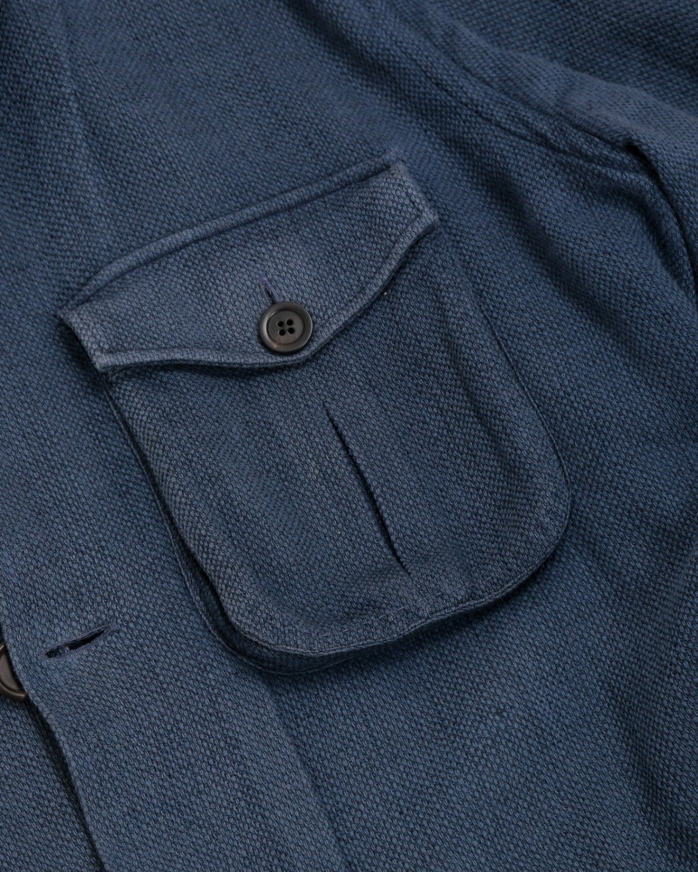 Pale Blue Linen Cotton Overshirt
