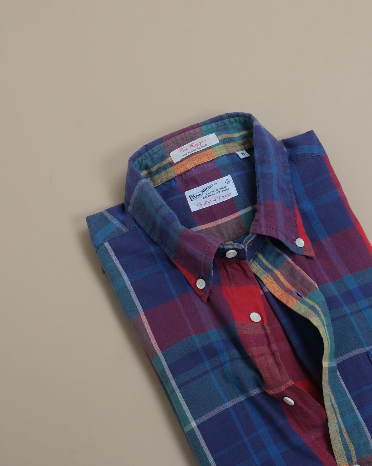 Multicolour Plaid Windblown Oxford Shirt