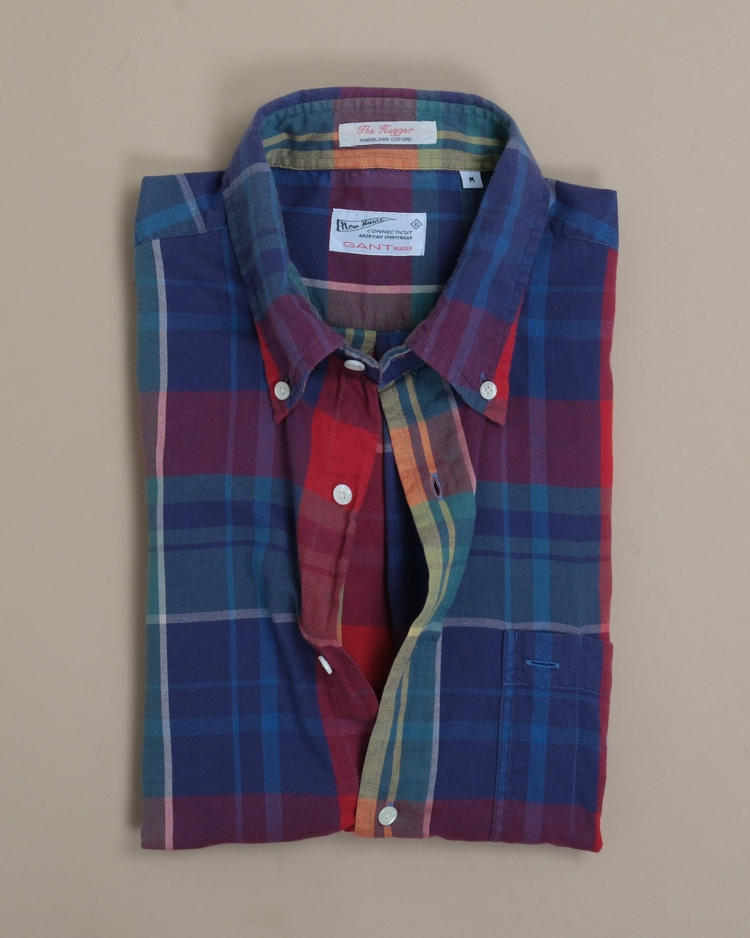 Multicolour Plaid Windblown Oxford Shirt