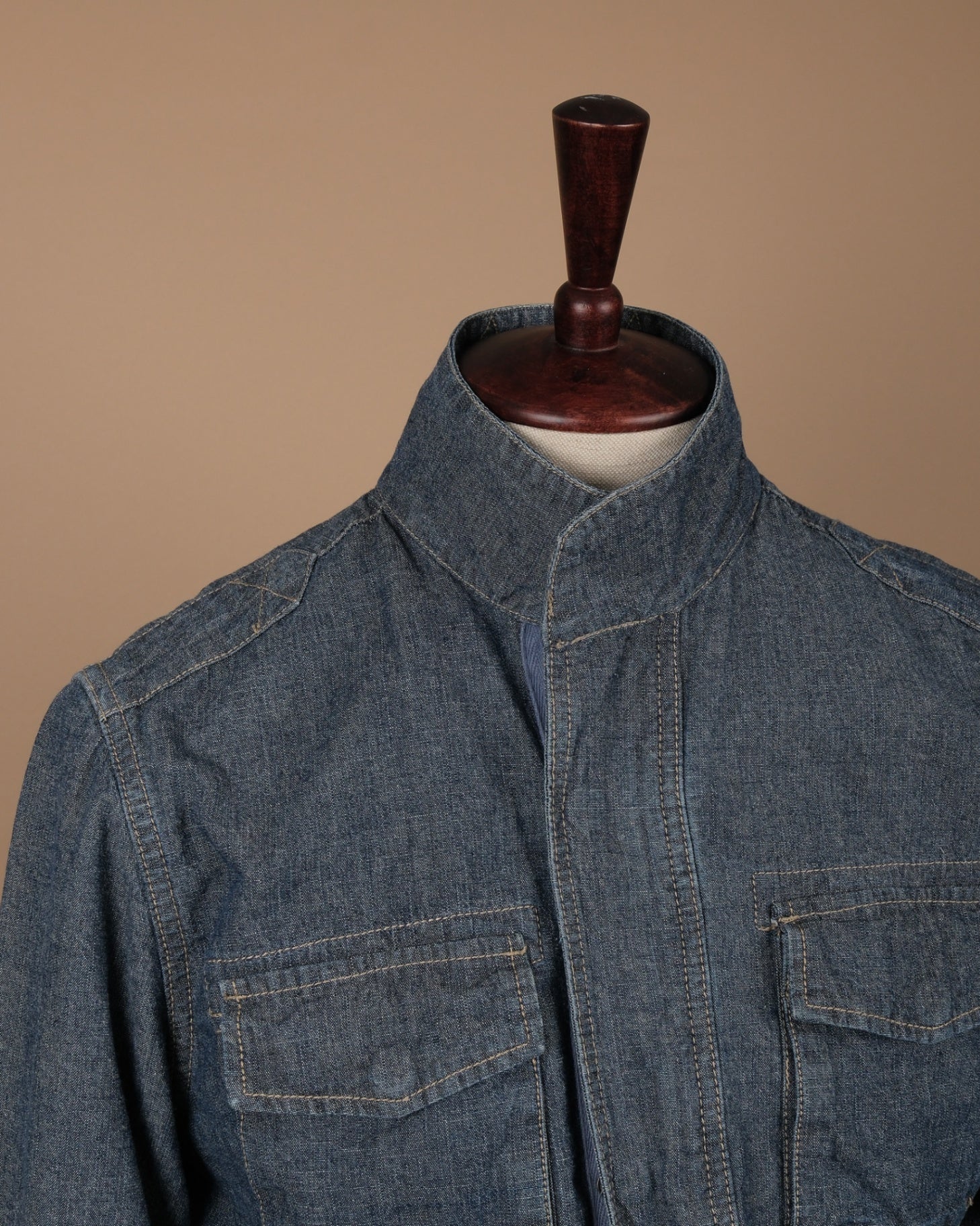 Dark Blue Chambray Field Jacket