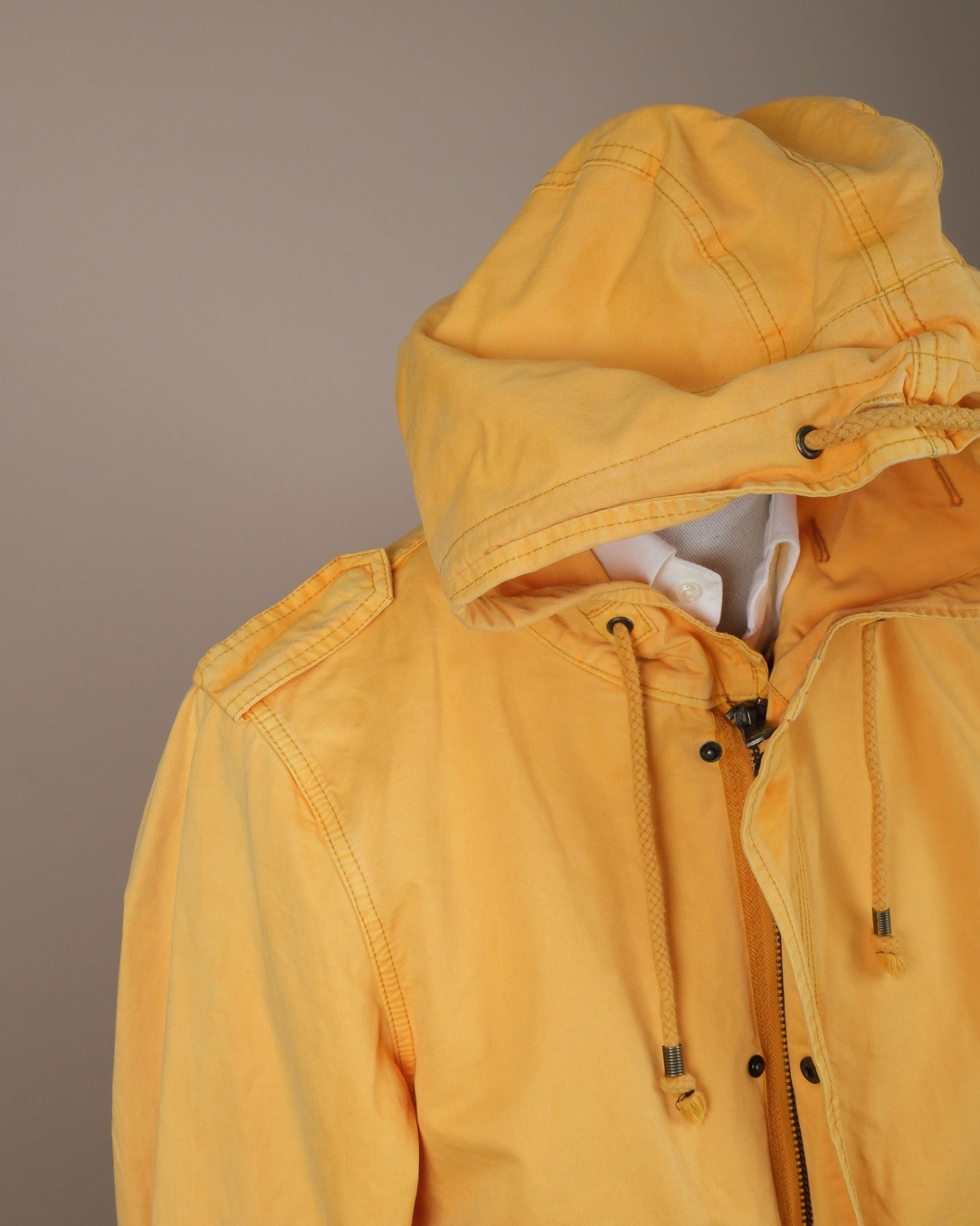 Warm Yellow Cotton Parka