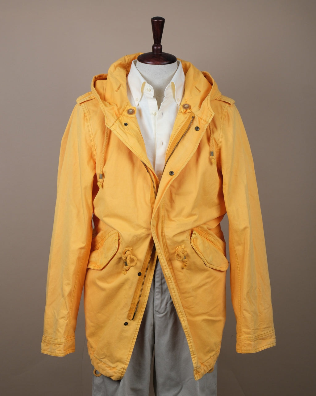 Warm Yellow Cotton Parka